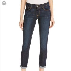 Paige Kylie Crop Jean, light blue